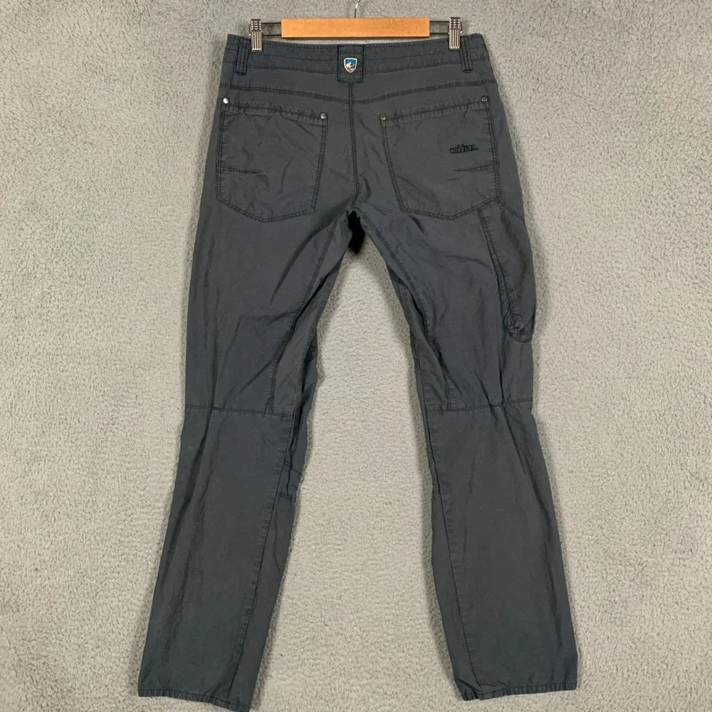 Kuhl The Outsider Pants Men's 32 x 32 Gray Waxed Canvas Hiking Technical Outdoor